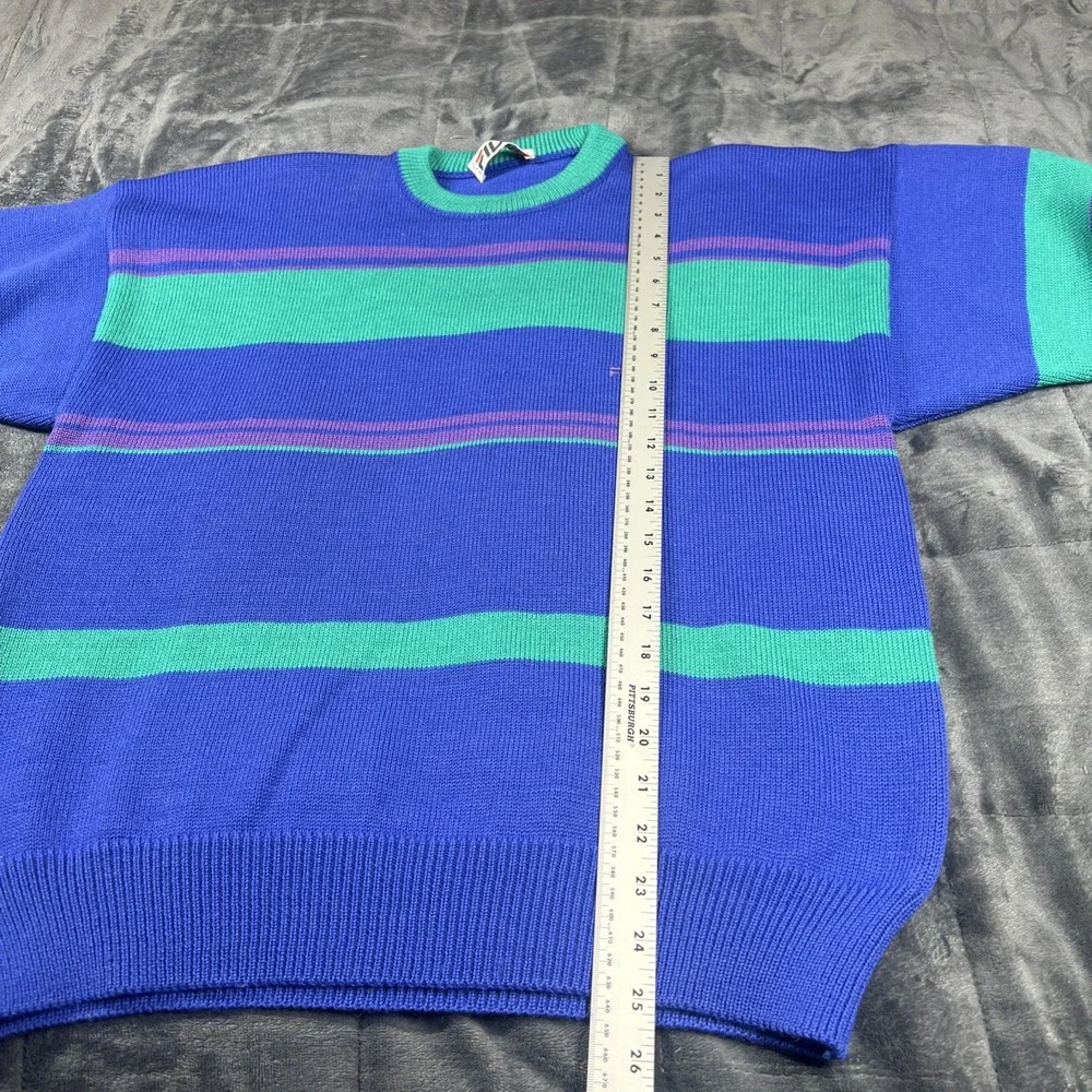 VTG 70s 80s‎ Fila Wool Colorblock Made In Italy Ski Sweater Mens Sz 38